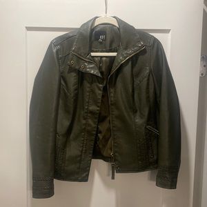 Kut Green leather jacket XS